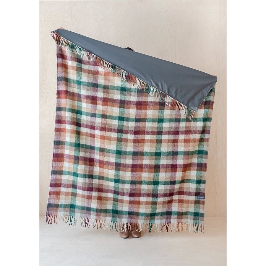 ピクニックブランケット フォレストヘリンボーンチェック