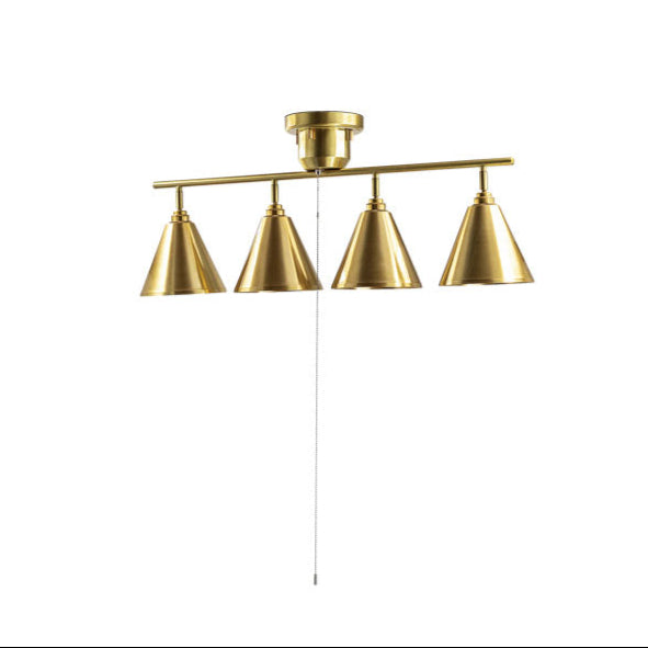 Lian 4-light ceiling light, brass