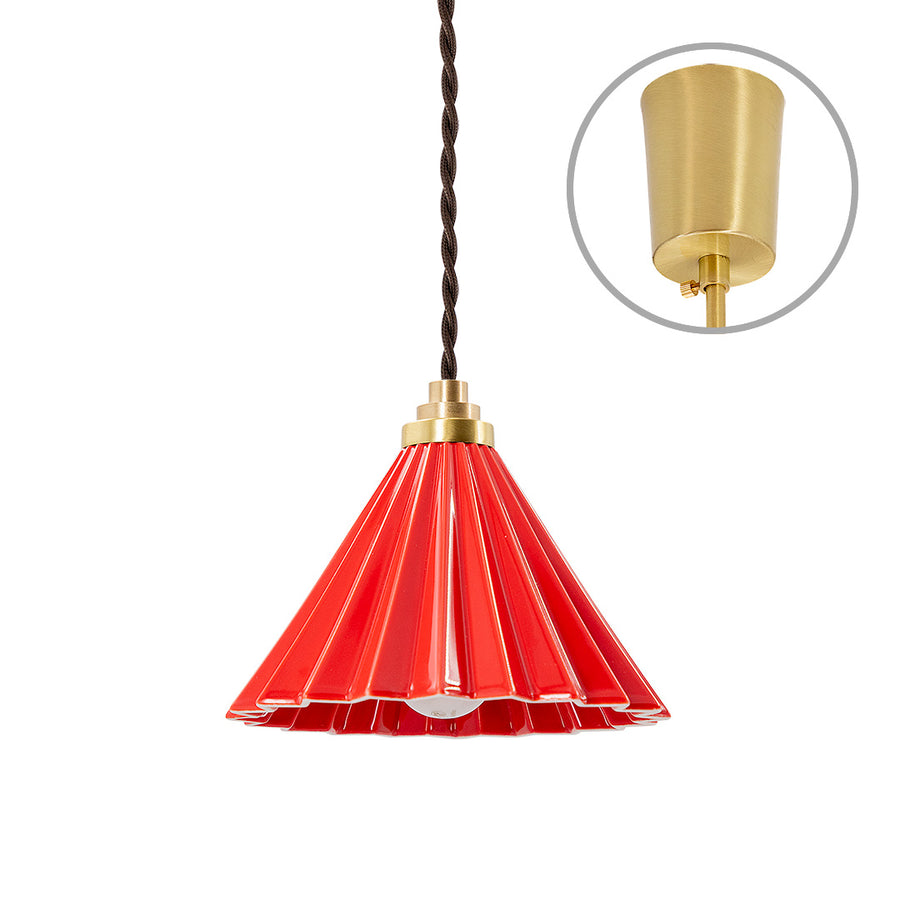 ORIGAMI LAMP ペンダント ブラウンコード/レッド