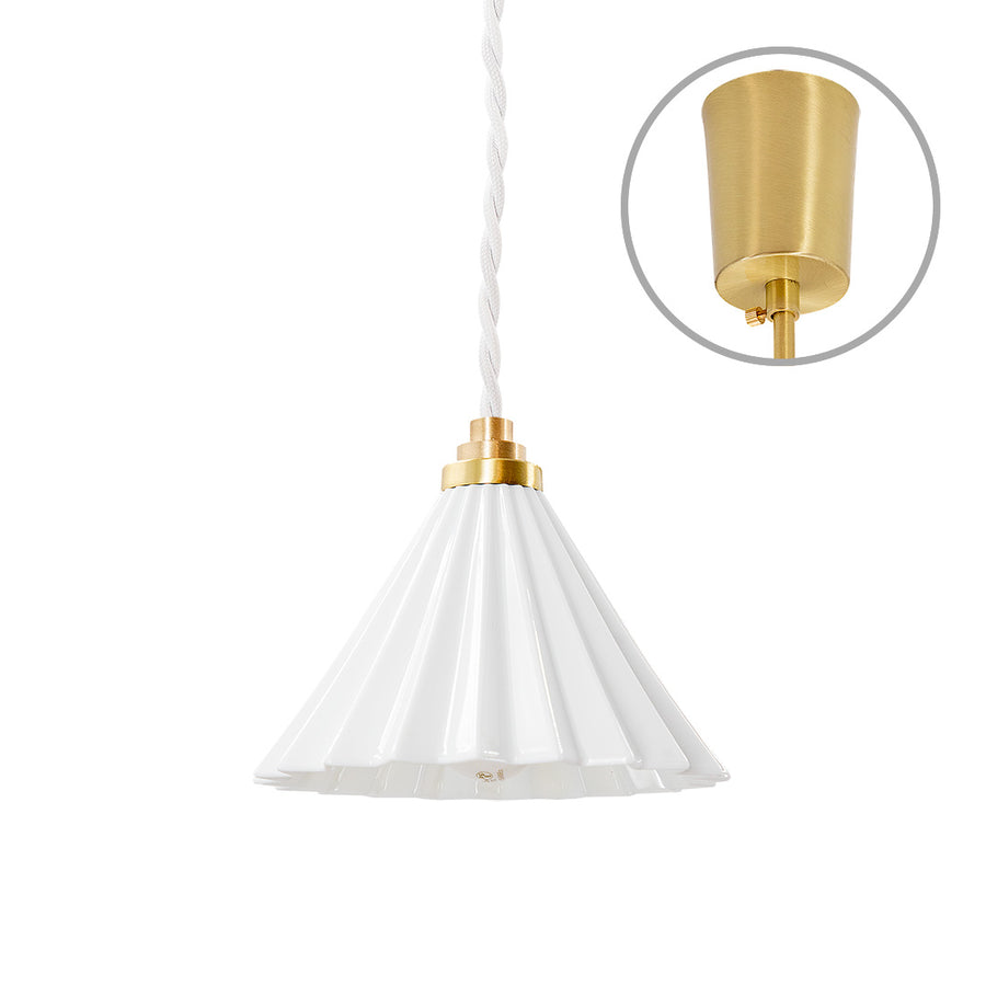 ORIGAMI LAMP Pendant White Cord/White