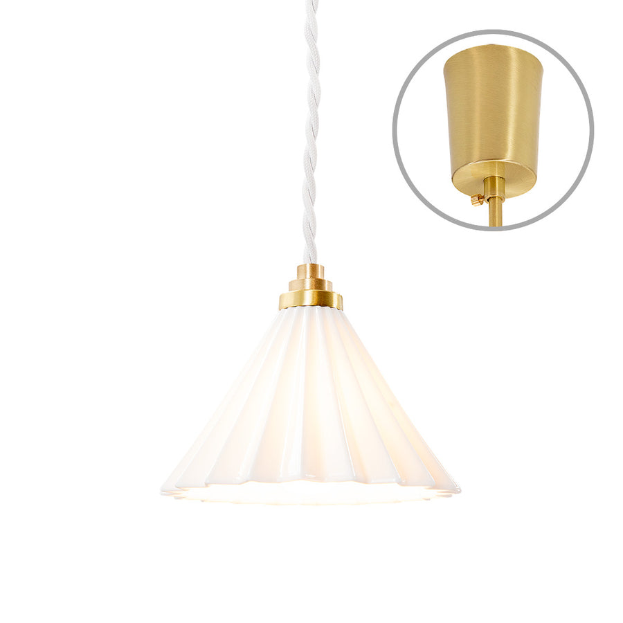 ORIGAMI LAMP Pendant White Cord/White