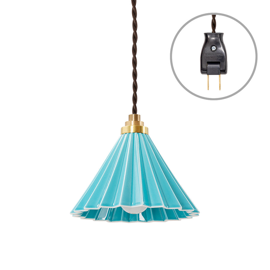 ORIGAMI LAMP Floor Standing Light, Turquoise