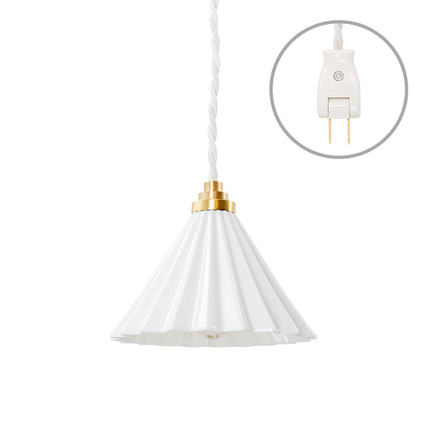 ORIGAMI LAMP Plug White Cord/White