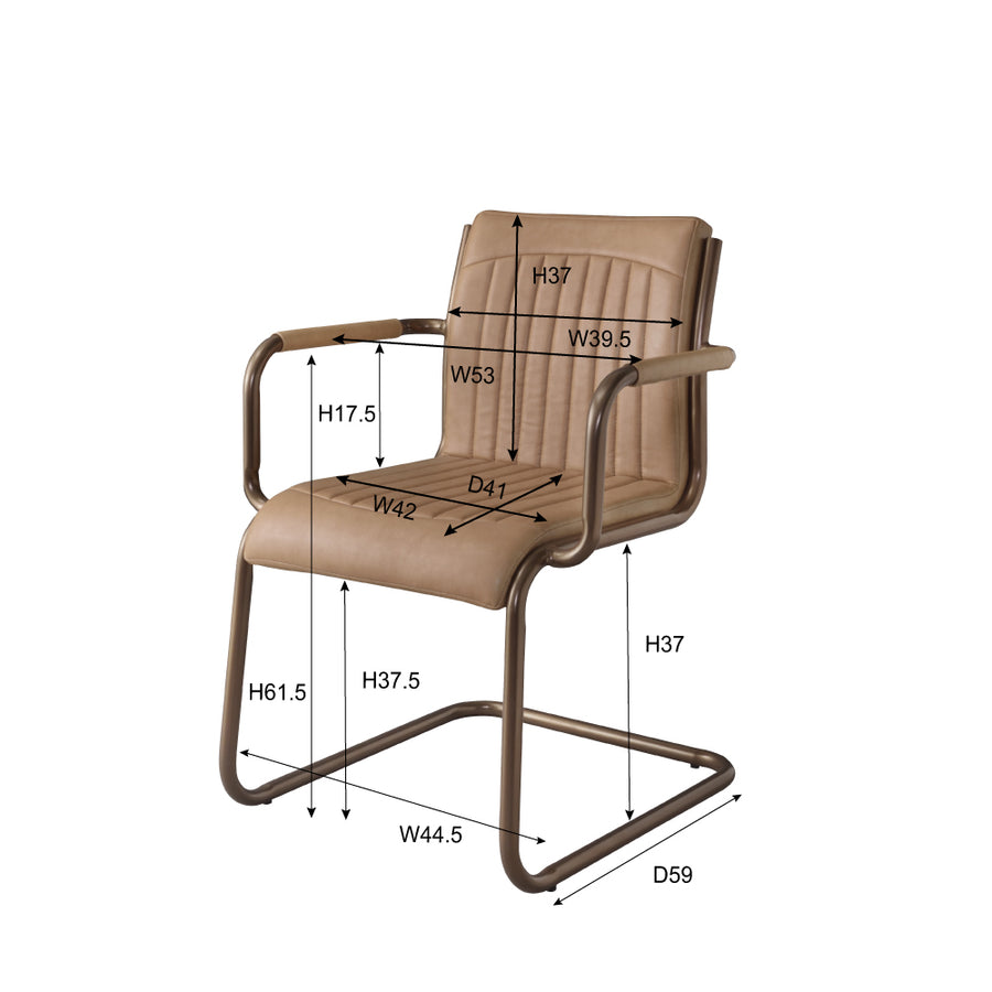 アームチェア ブラウン