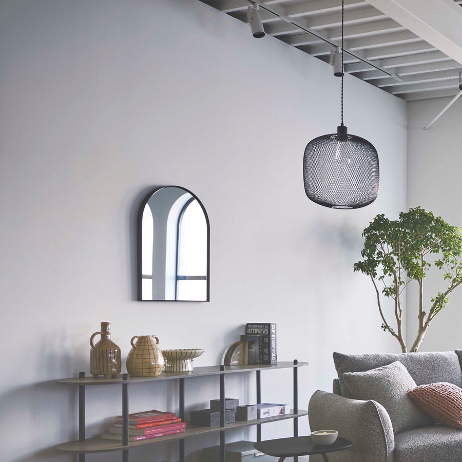 ウォールミラー ブラック