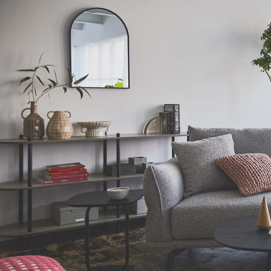 ウォールミラー ブラック