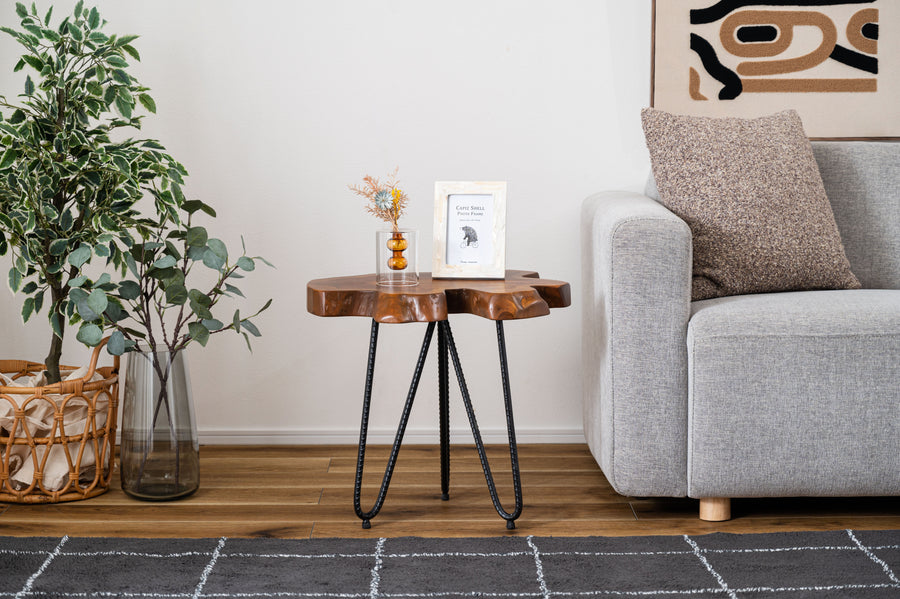 ムク テーブル ブラウン