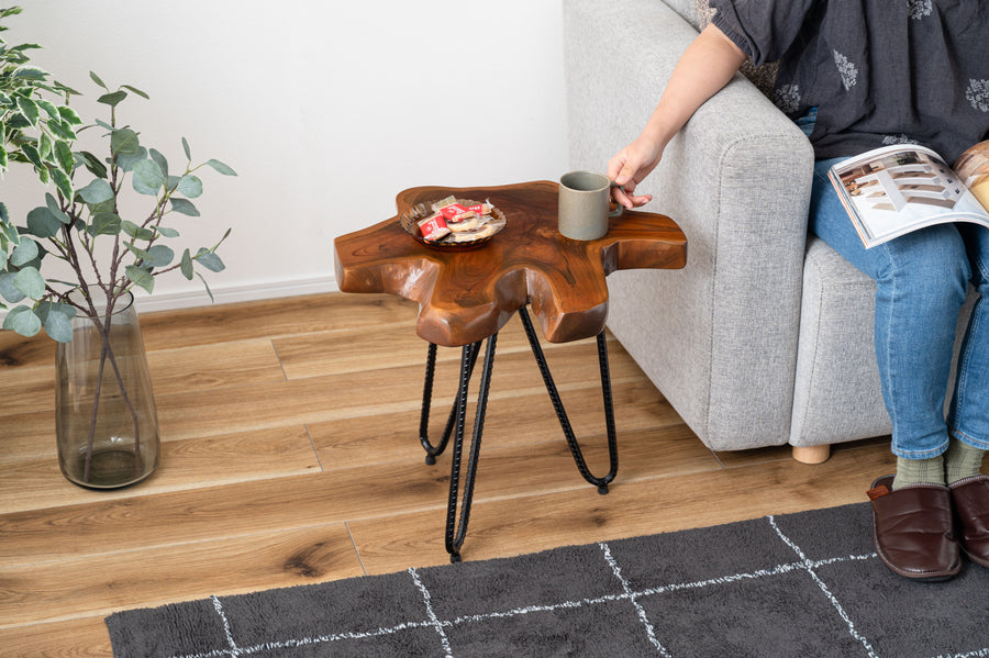 ムク テーブル ブラウン