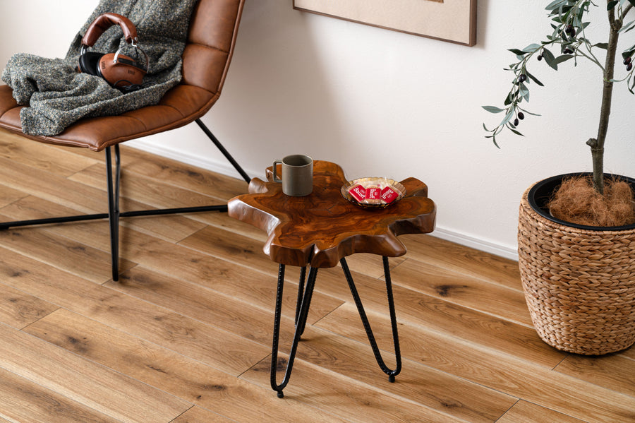 ムク テーブル ブラウン