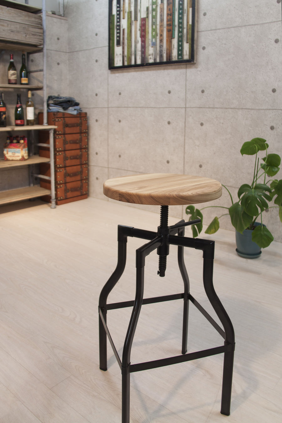 グリット カウンタースツール ナチュラル