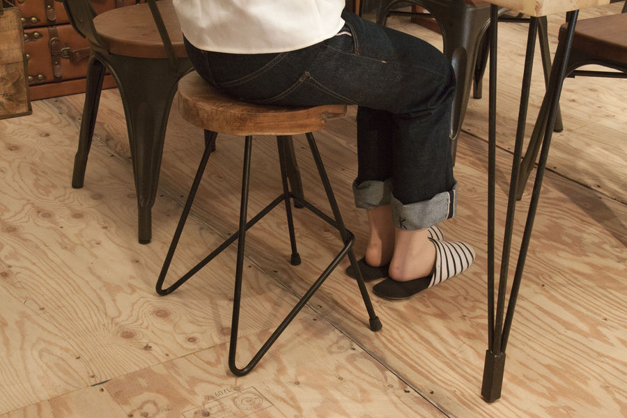 Round Stool Brown