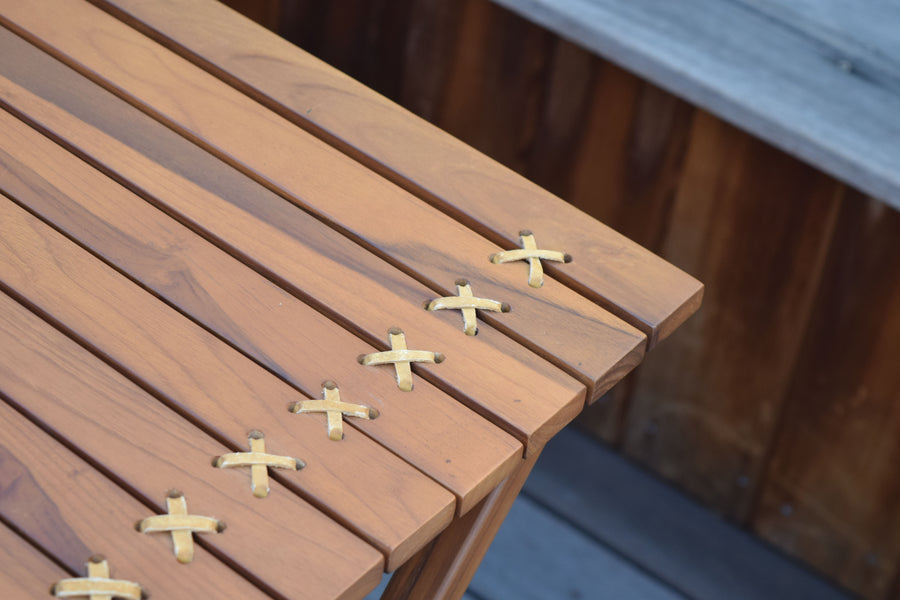 ロールトップテーブル ブラウン