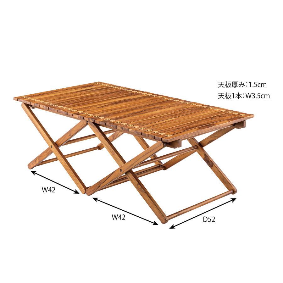 Roll Top Table Brown