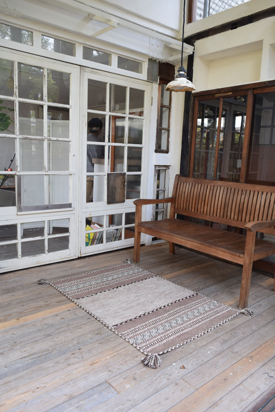 シャニール ラグ グレー