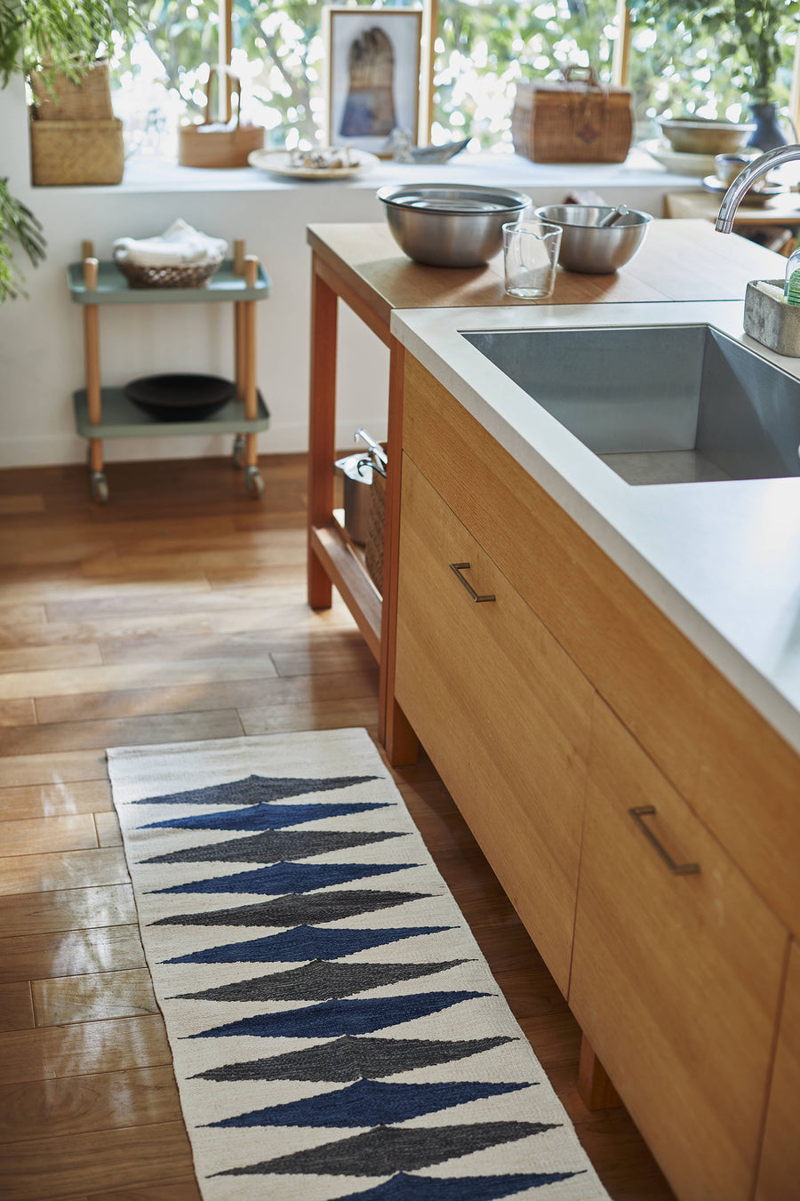 Kitchen Mat Blue