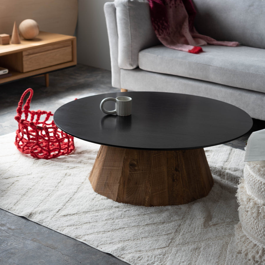 Round Table L Black