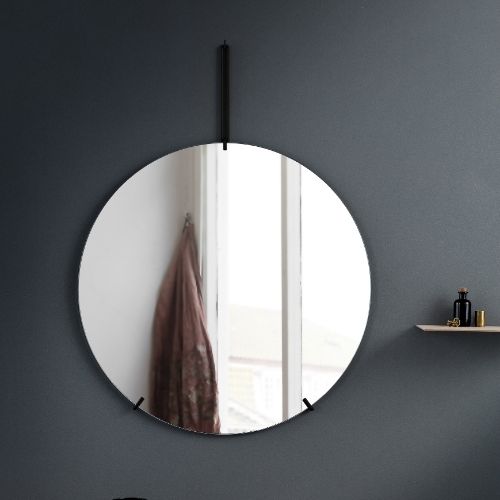 WMBL50 Wall mirror Φ50cm Black