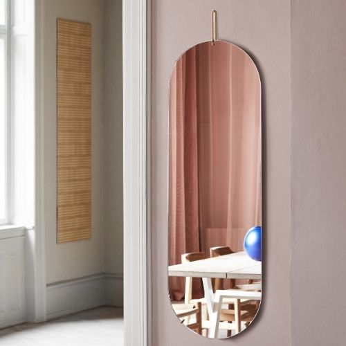 WMBR133 Tall wall mirror, brass