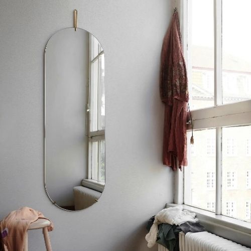 WMBR133 Tall wall mirror, brass