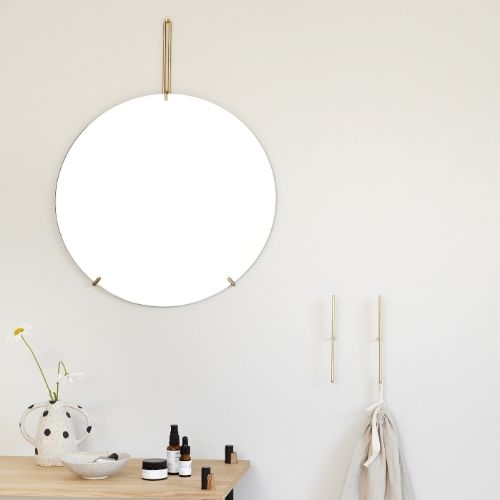 WMBR30 Wall mirror Φ30cm brass