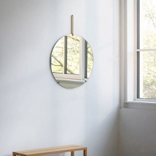 WMBR50 Wall mirror Φ50cm brass