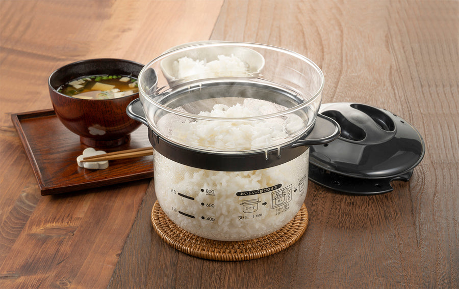 ガラスのレンジご飯釜 1〜2合