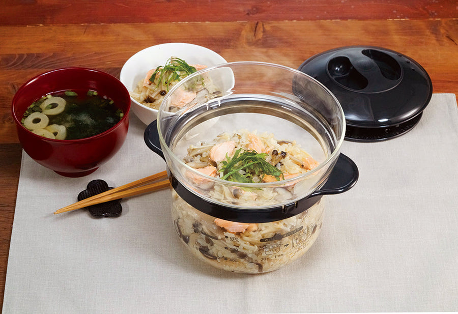 ガラスのレンジご飯釜 1〜2合