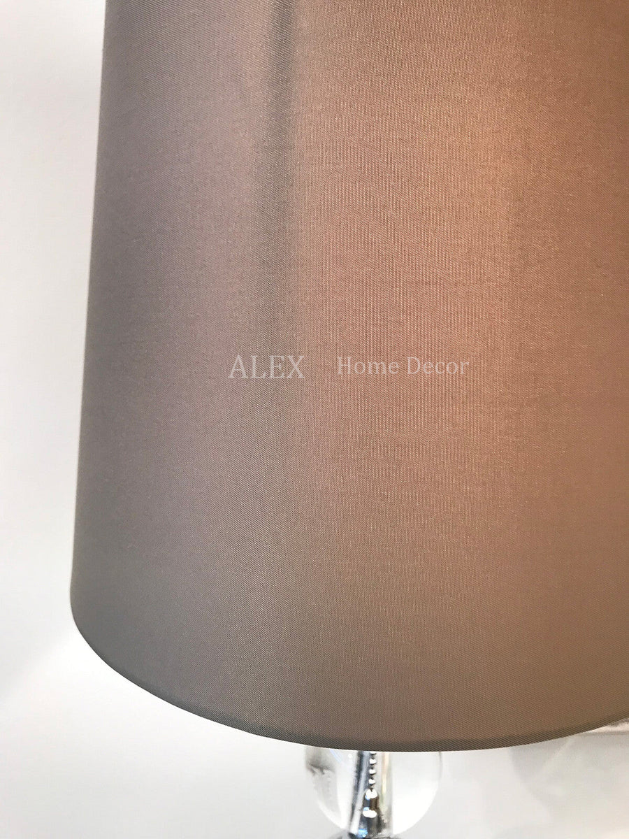 Classic Grey Shade Acrylic Table Lamp