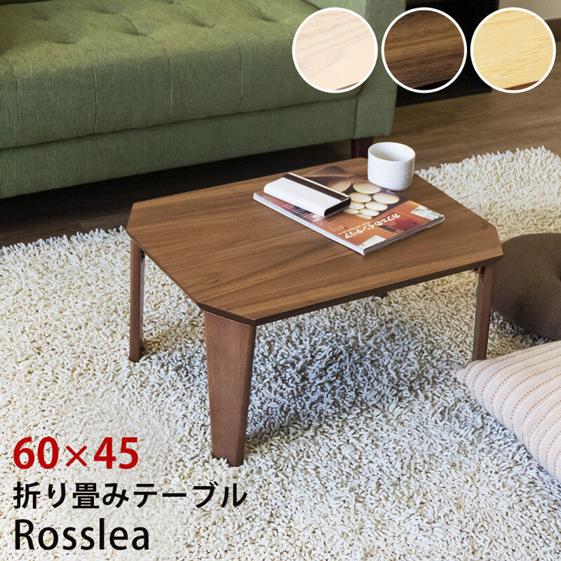 Simple wooden 60cm wide folding low table