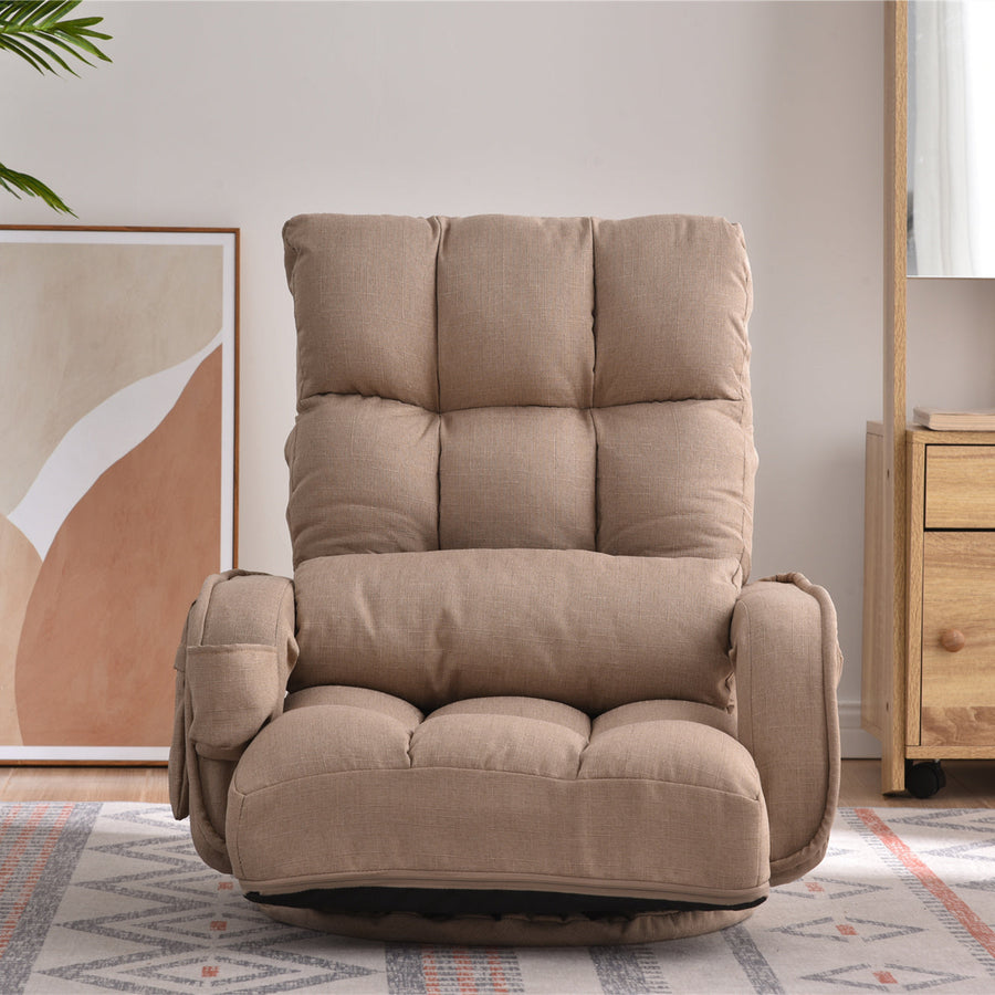 Swivel PU leather 1-seater sofa
