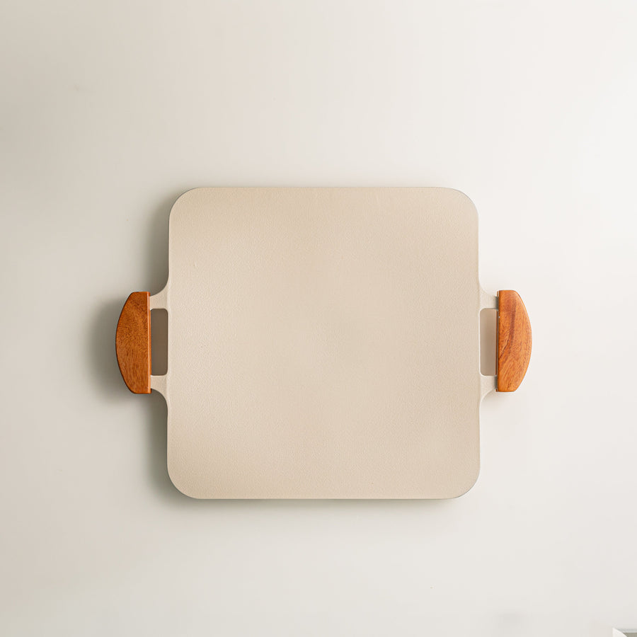 ソリッド グリルパン ホワイト