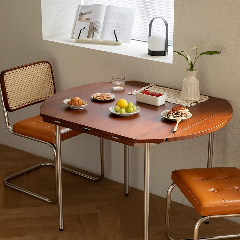 Boxwood extendable wooden round table