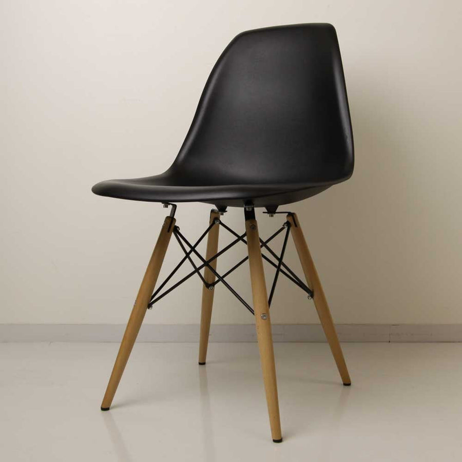 Modern shell side design wooden leg office chair