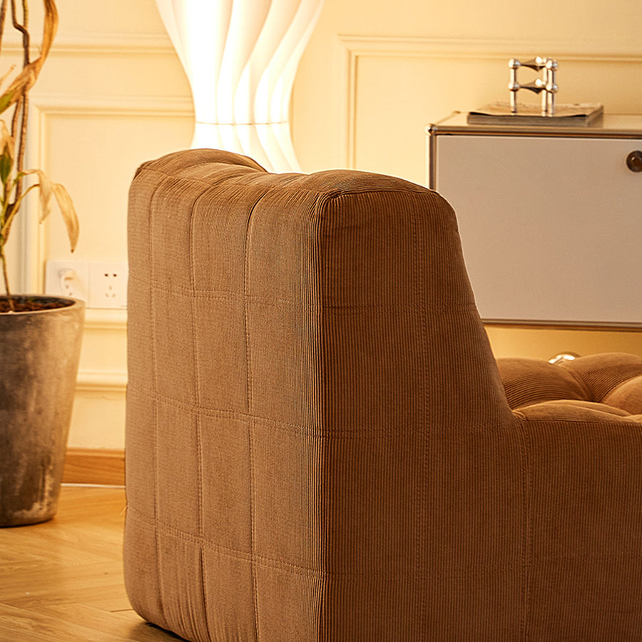 Corduroy modular sofa
