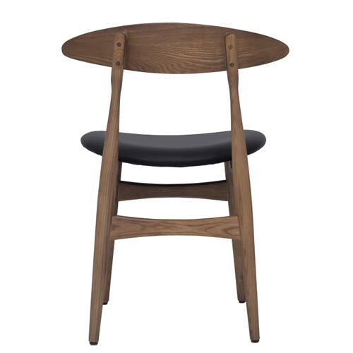 Nordic natural wooden frame dining chair