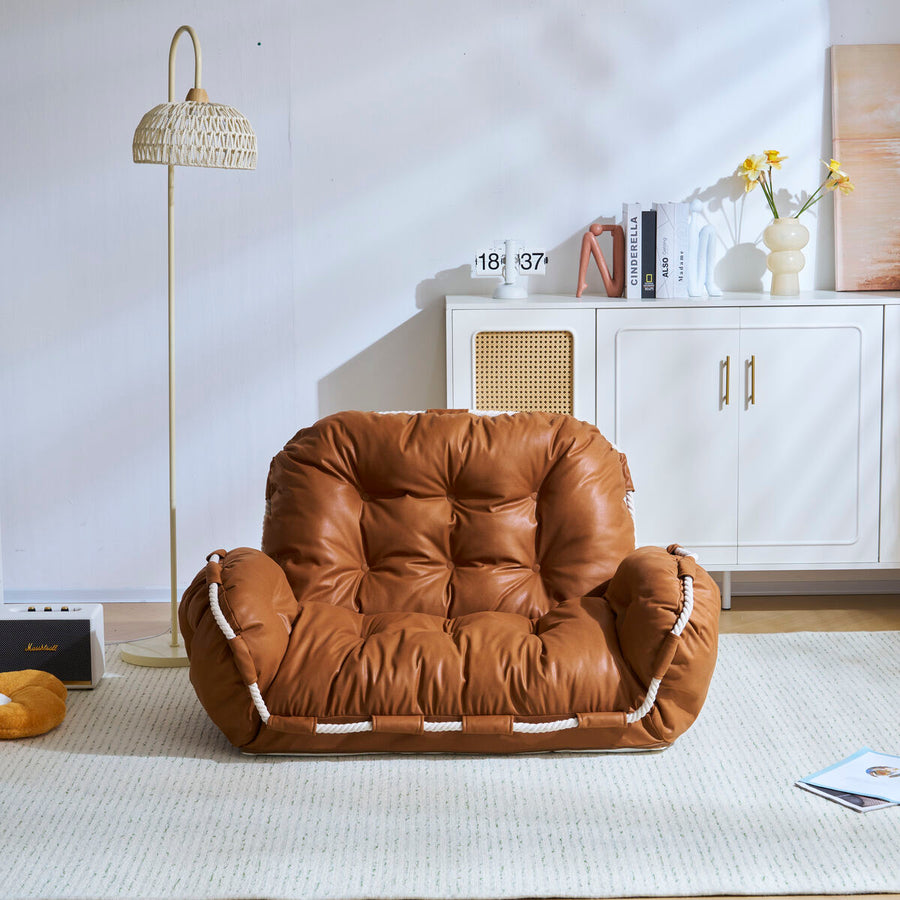 6-level adjustable reclining sofa with armrests