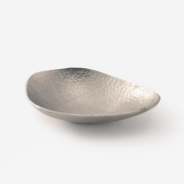 HAMMERED Tray W23cm Matte Silver