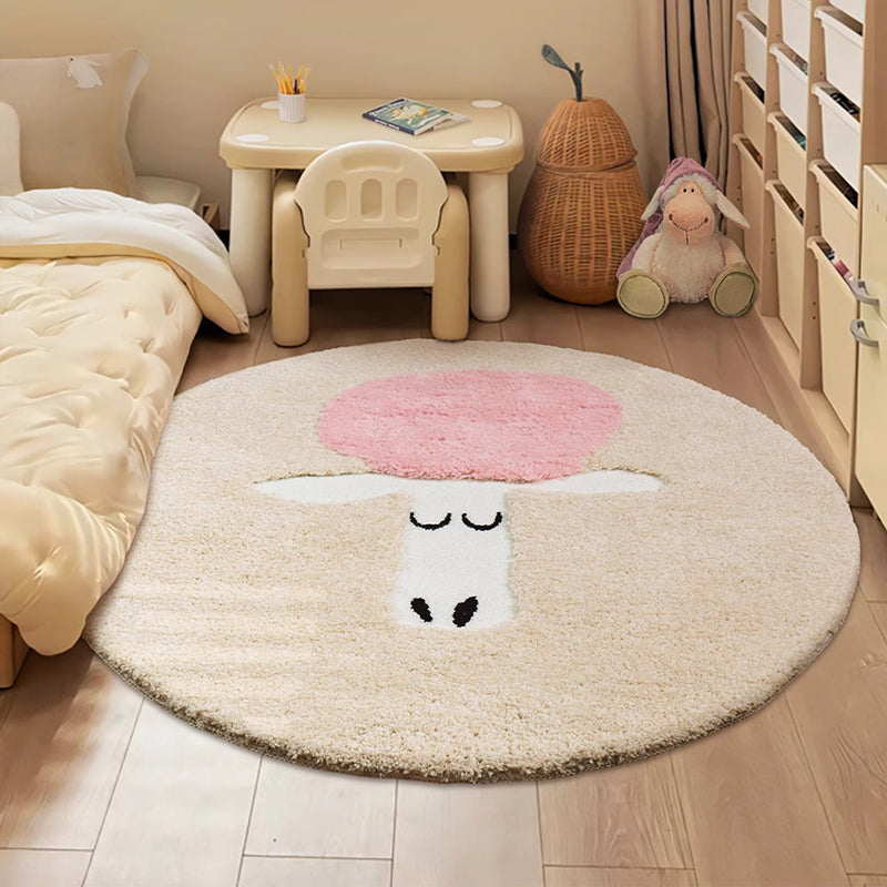 Sheep Design Bedside Rug