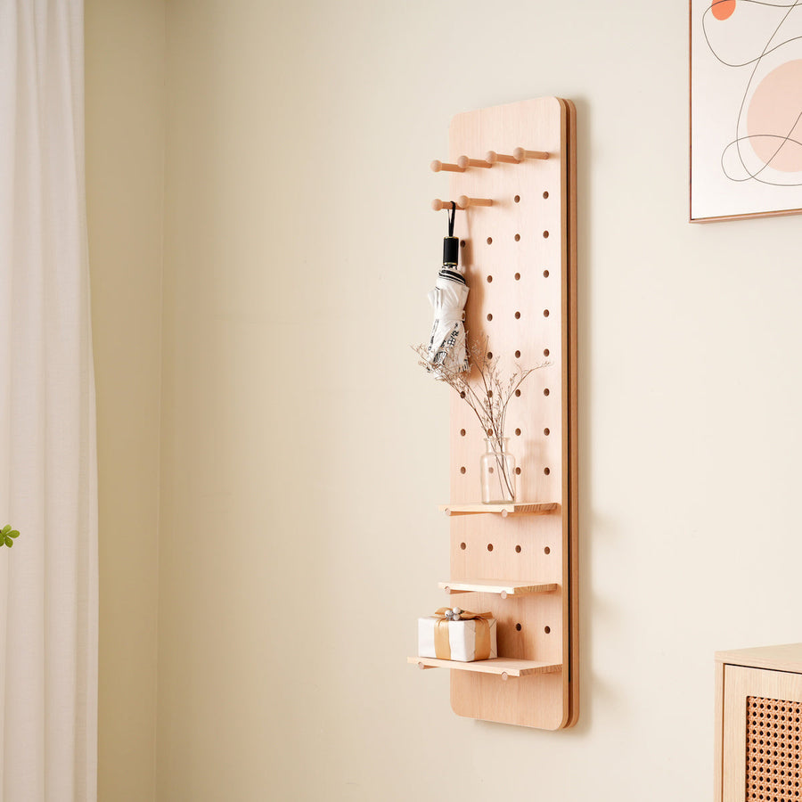 Multifunctional wall storage with long mirror