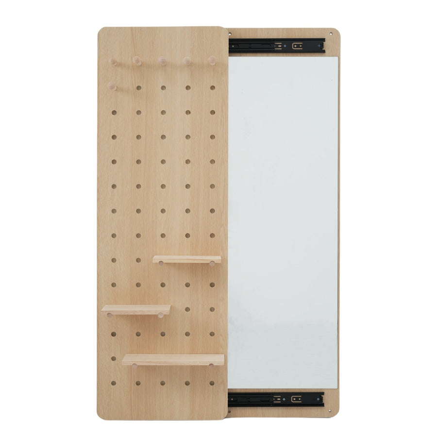 Multifunctional wall storage with long mirror