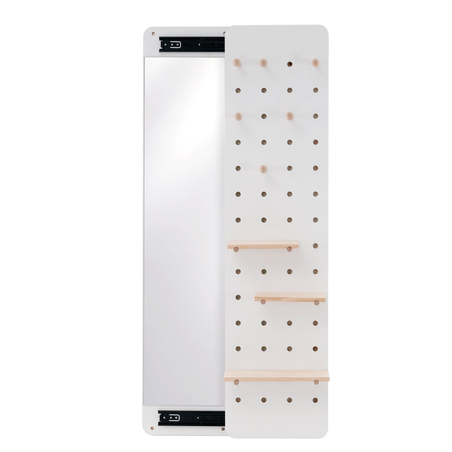 Multifunctional wall storage with long mirror