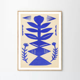 Anne Laval Blue Paper Cut A4