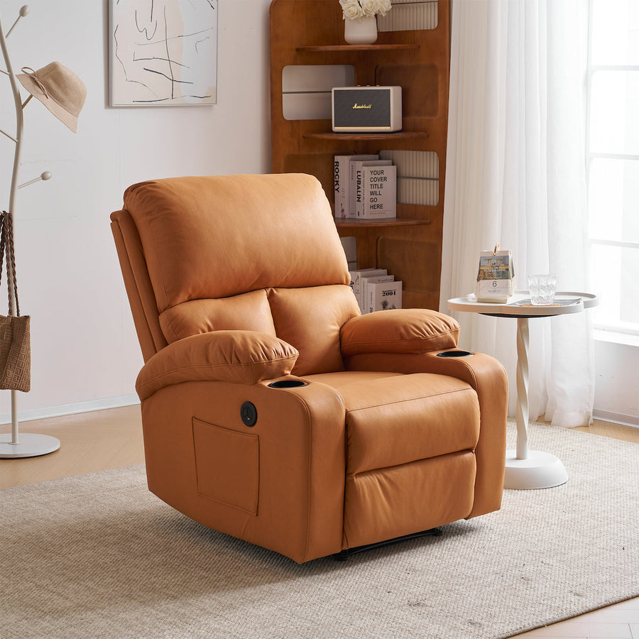Electric double cushion reclining sofa