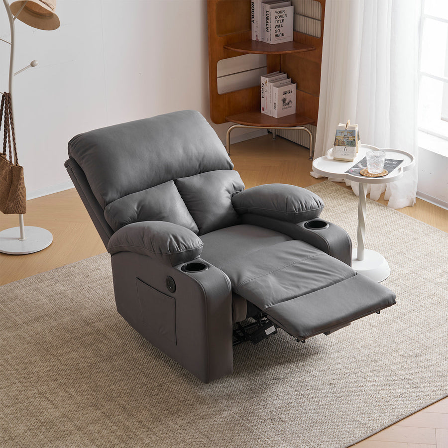 Electric double cushion reclining sofa