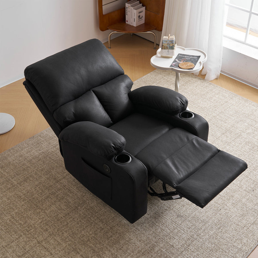 Electric double cushion reclining sofa