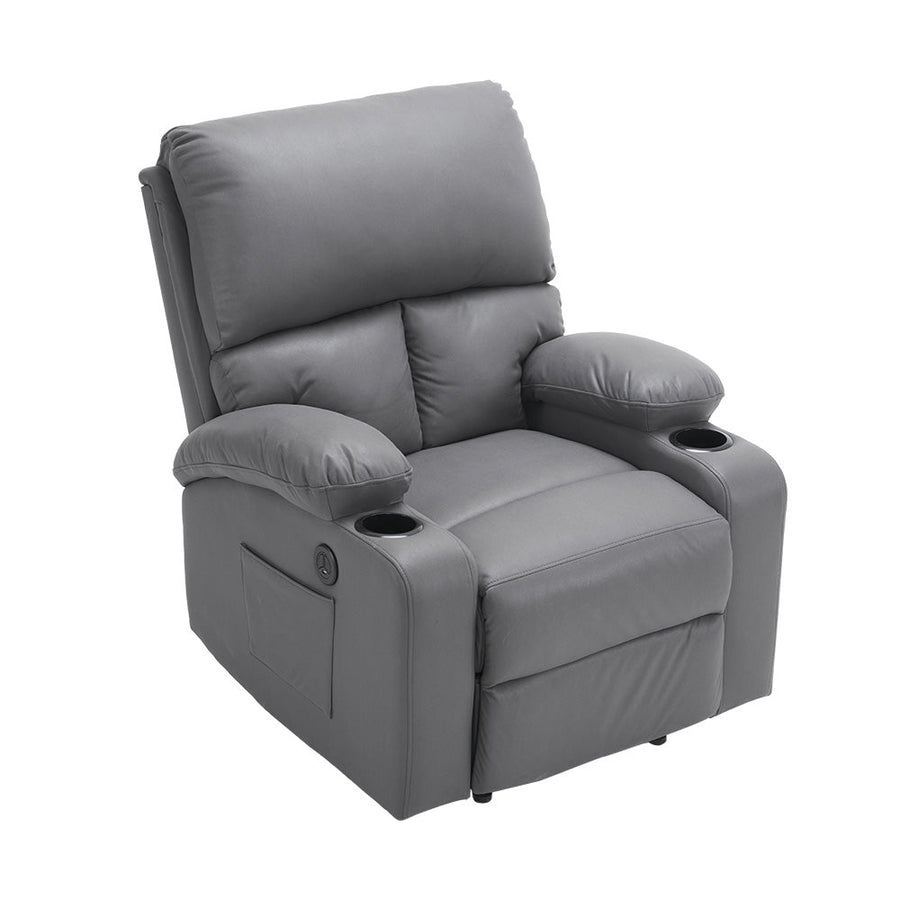 Electric double cushion reclining sofa