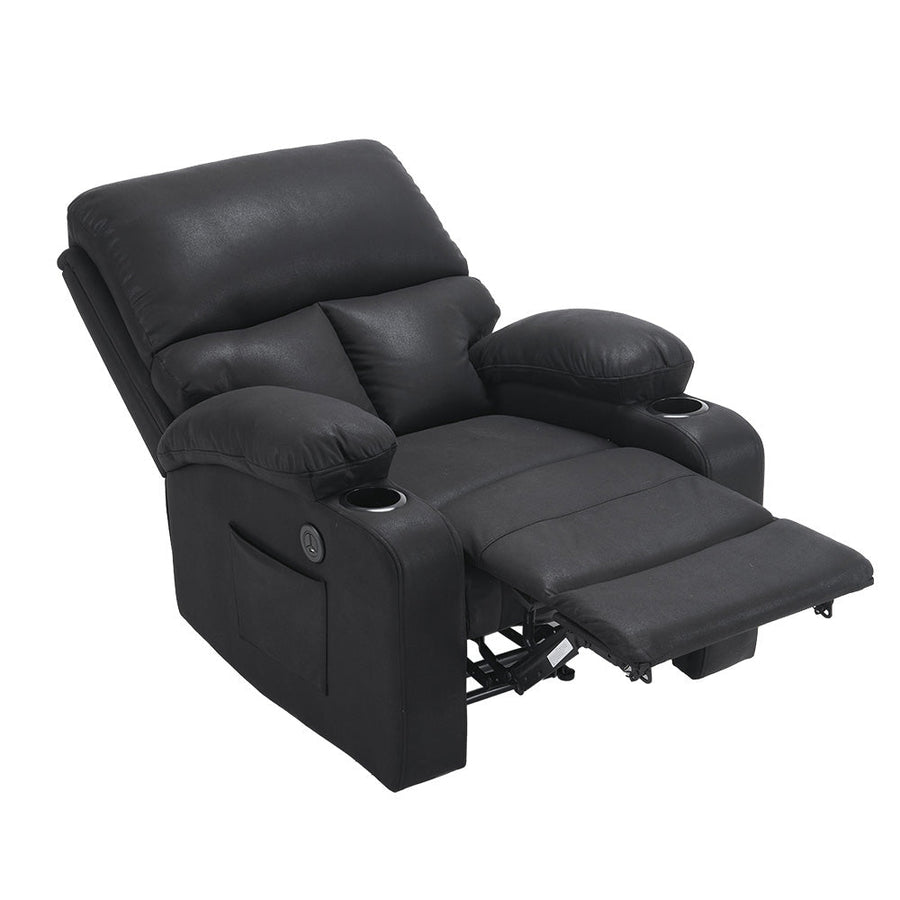 Electric double cushion reclining sofa
