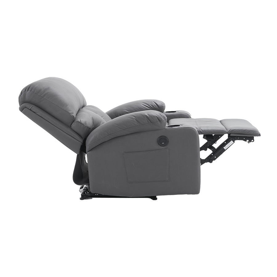 Electric double cushion reclining sofa