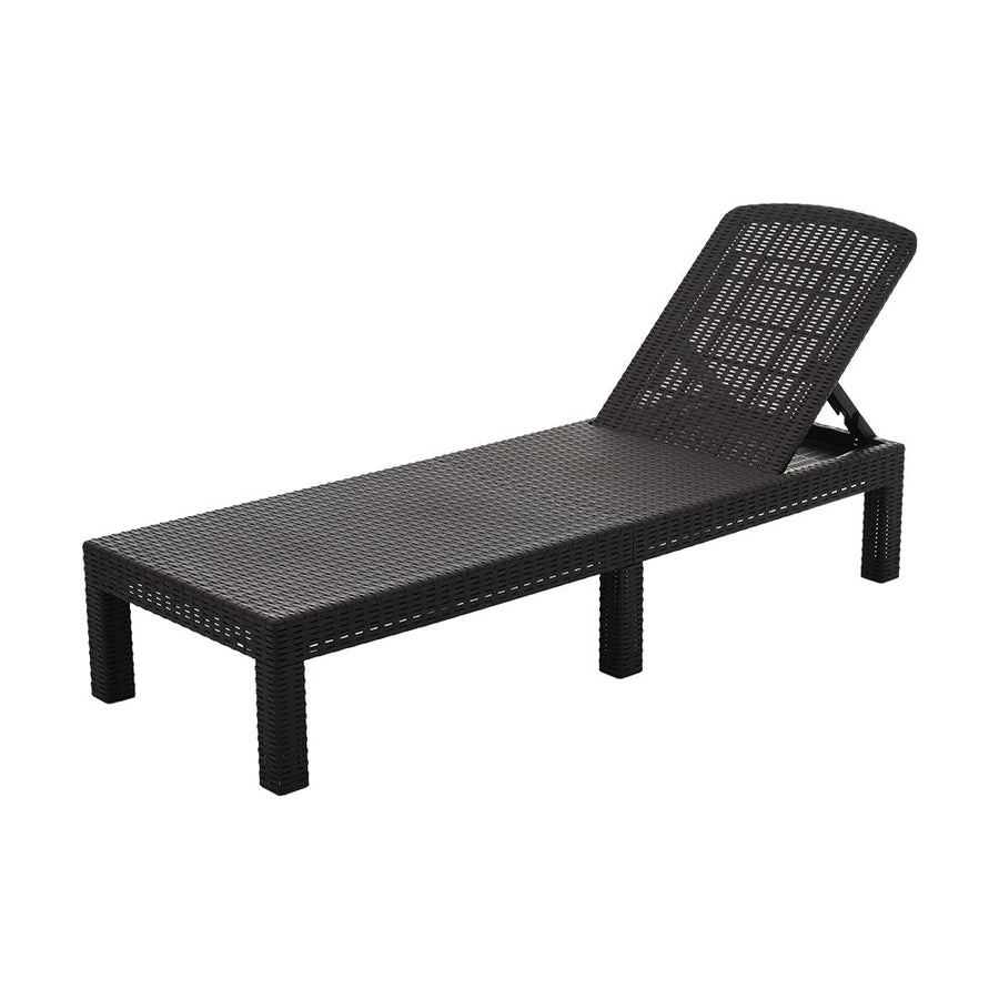 Outdoor 4-level adjustable garden chair
