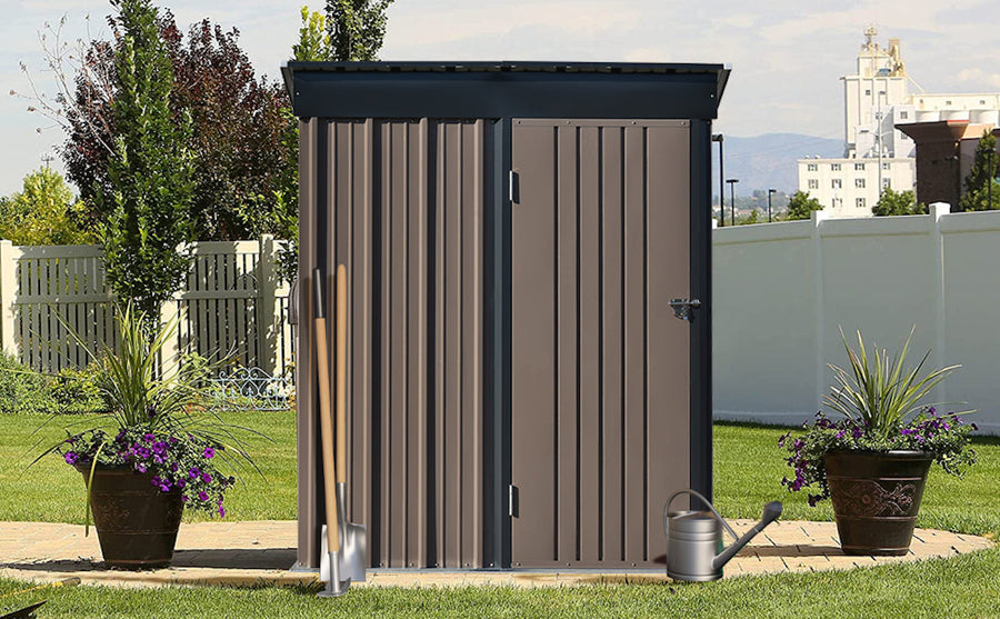 Large outdoor waterproof steel storage unit